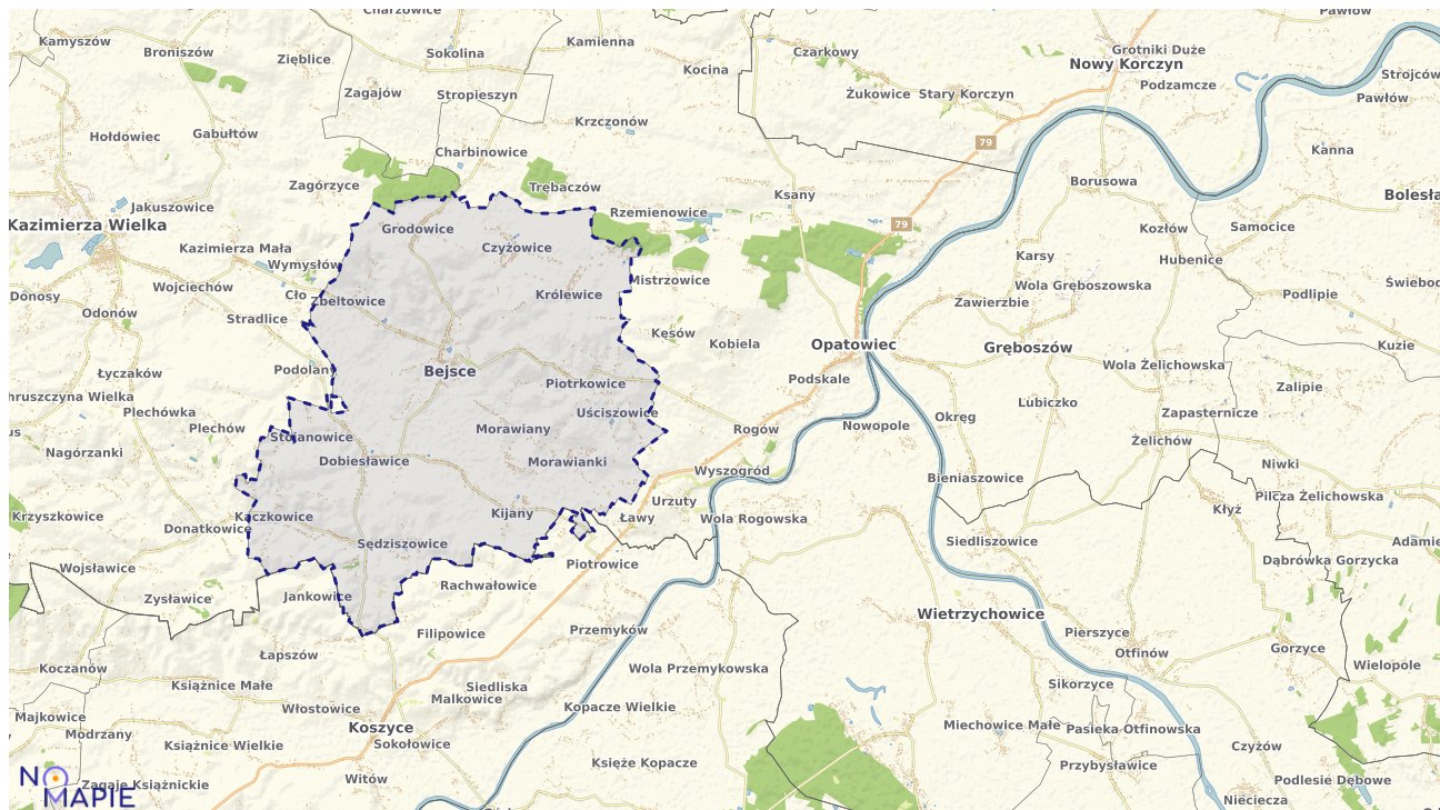 Mapa wyborów do sejmu Bejsce
